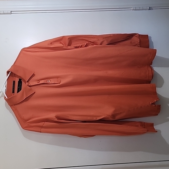 Bugatchi Vomo Men's Longsleeve Orange Size Large - Picture 1 of 10